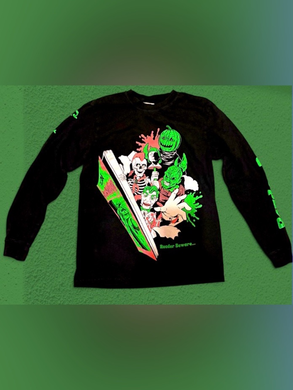 Goosebumps Reader Beware Graphic Long Sleeve Top